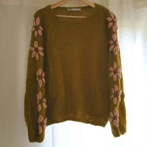 Mustard Yellow Zara Pullover Sweater